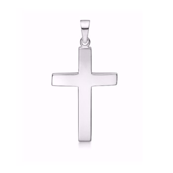 Kors vedhæng I sterling sølv (28x19 mm)